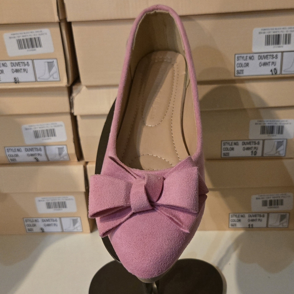 Ribbon ballet flats